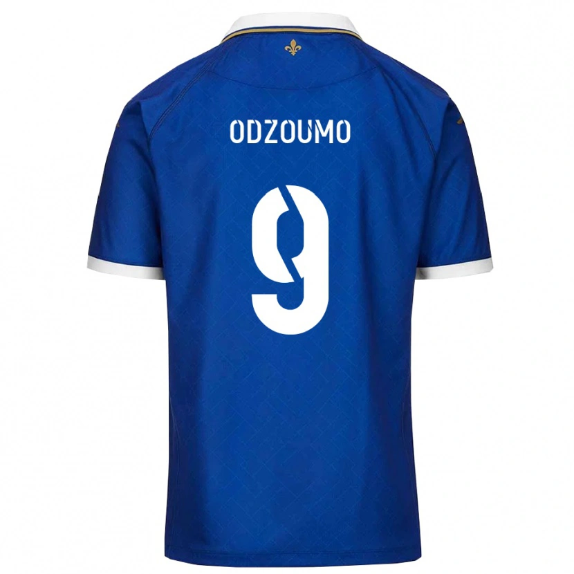 Danxen Heren Cédric Odzoumo #9 Blauw Goud Thuisshirt Thuistenue 2025/26 T-Shirt België