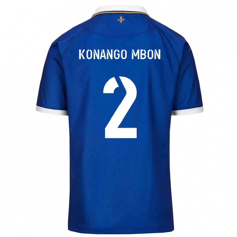 Danxen Heren Jordan Konango Mbon #2 Blauw Goud Thuisshirt Thuistenue 2025/26 T-Shirt België