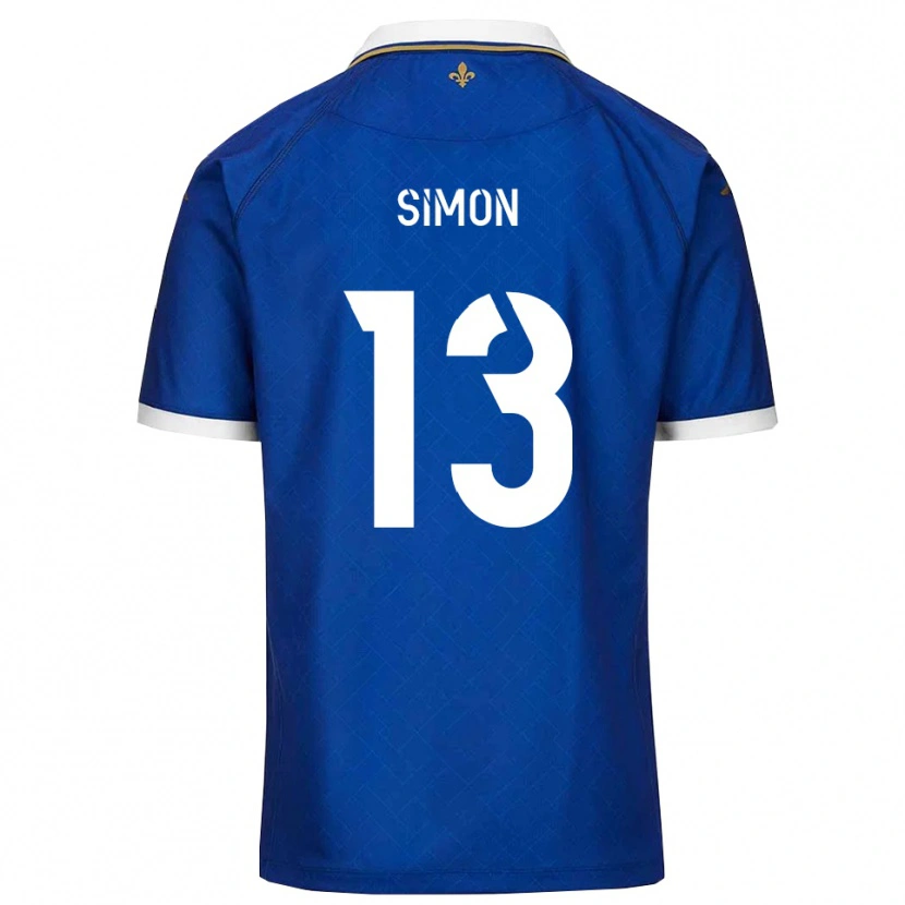 Danxen Heren Elie Simon #13 Blauw Goud Thuisshirt Thuistenue 2025/26 T-Shirt België