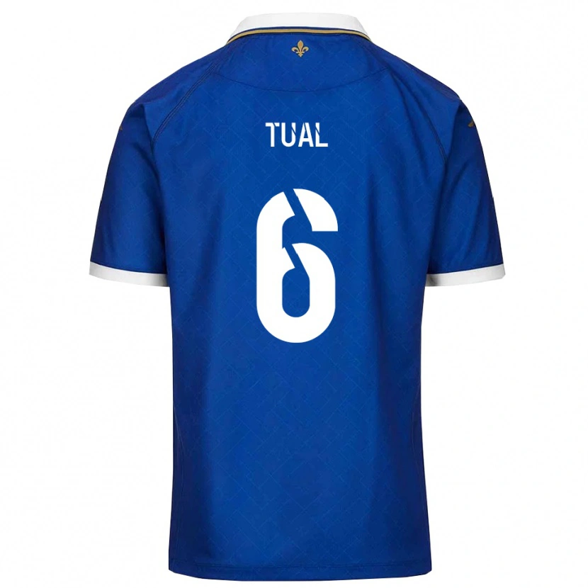 Danxen Heren Mathys Tual #6 Blauw Goud Thuisshirt Thuistenue 2025/26 T-Shirt België
