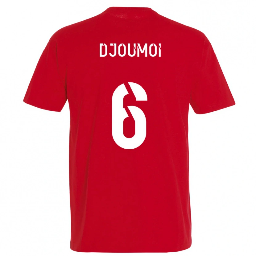 Danxen Heren Mourade Djoumoi #6 Rood Geel Thuisshirt Thuistenue 2025/26 T-Shirt België