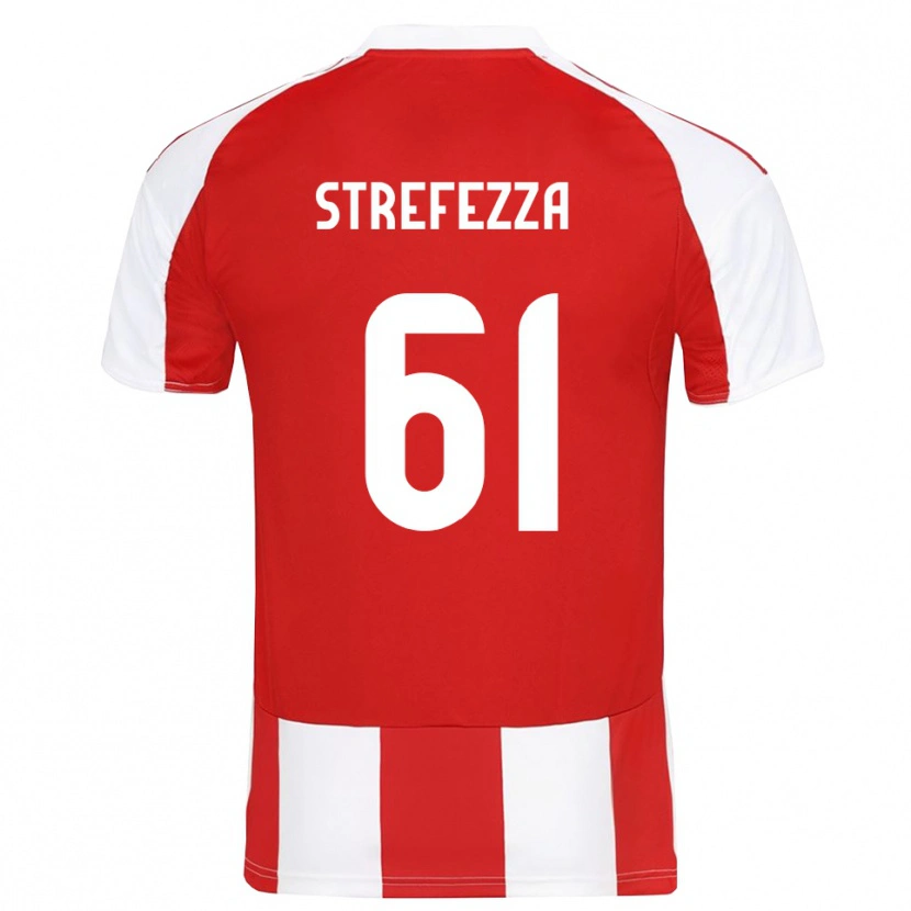 Danxen Heren Gabriel Strefezza #61 Rood Wit Thuisshirt Thuistenue 2025/26 T-Shirt België