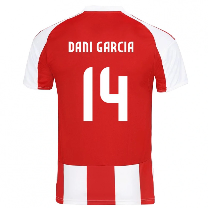 Danxen Heren Dani García #14 Rood Wit Thuisshirt Thuistenue 2025/26 T-Shirt België