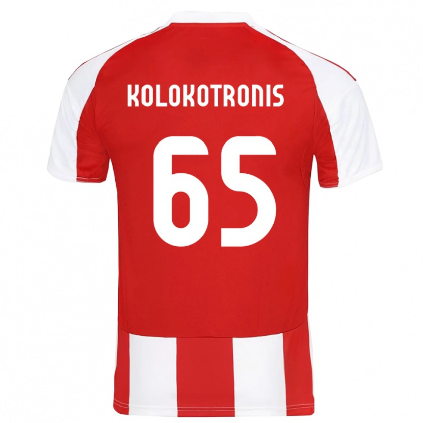 Danxen Heren Petros Kolokotronis #65 Rood Wit Thuisshirt Thuistenue 2025/26 T-Shirt België
