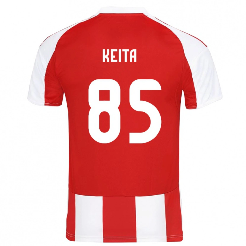 Danxen Heren Diby Keita #85 Rood Wit Thuisshirt Thuistenue 2025/26 T-Shirt België