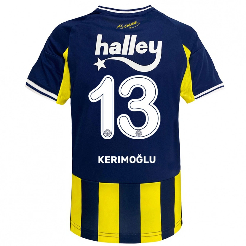 Danxen Heren Zeynep Kerimoğlu #13 Geel Donkerblauw Wit Thuisshirt Thuistenue 2025/26 T-Shirt België