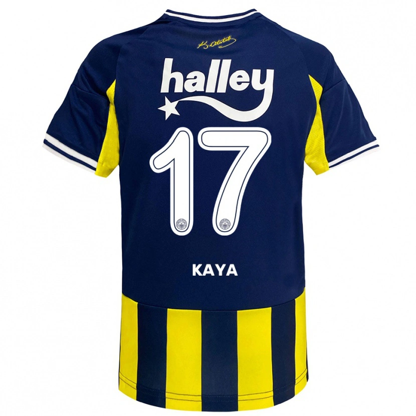 Danxen Heren İpek Kaya #17 Geel Donkerblauw Wit Thuisshirt Thuistenue 2025/26 T-Shirt België