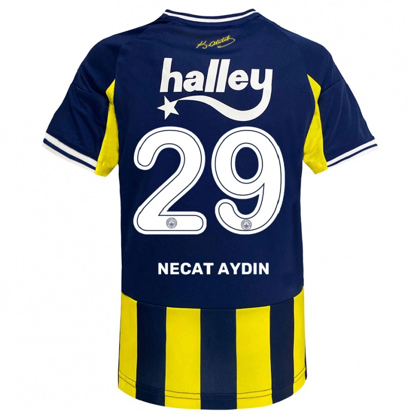 Danxen Heren Ahmet Necat Aydın #29 Geel Donkerblauw Wit Thuisshirt Thuistenue 2025/26 T-Shirt België