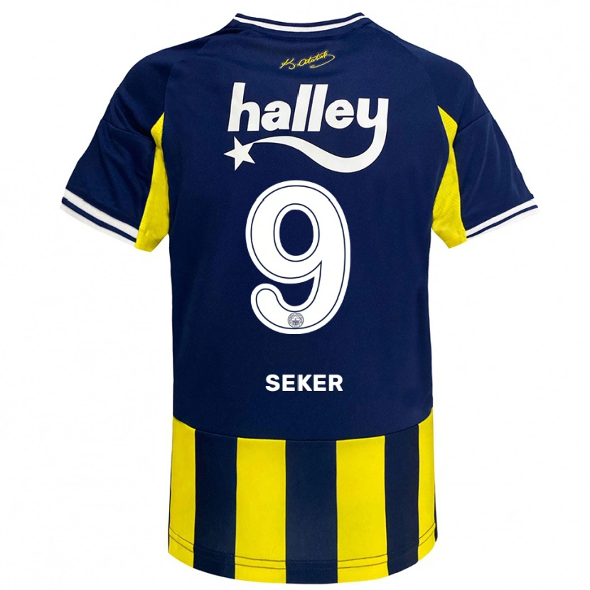 Danxen Heren Busem Şeker #9 Geel Donkerblauw Wit Thuisshirt Thuistenue 2025/26 T-Shirt België