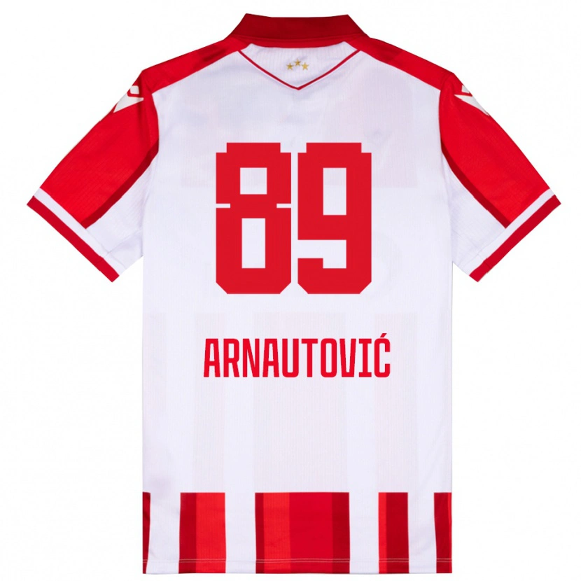 Danxen Heren Marko Arnautovic #89 Rood Wit Thuisshirt Thuistenue 2025/26 T-Shirt België