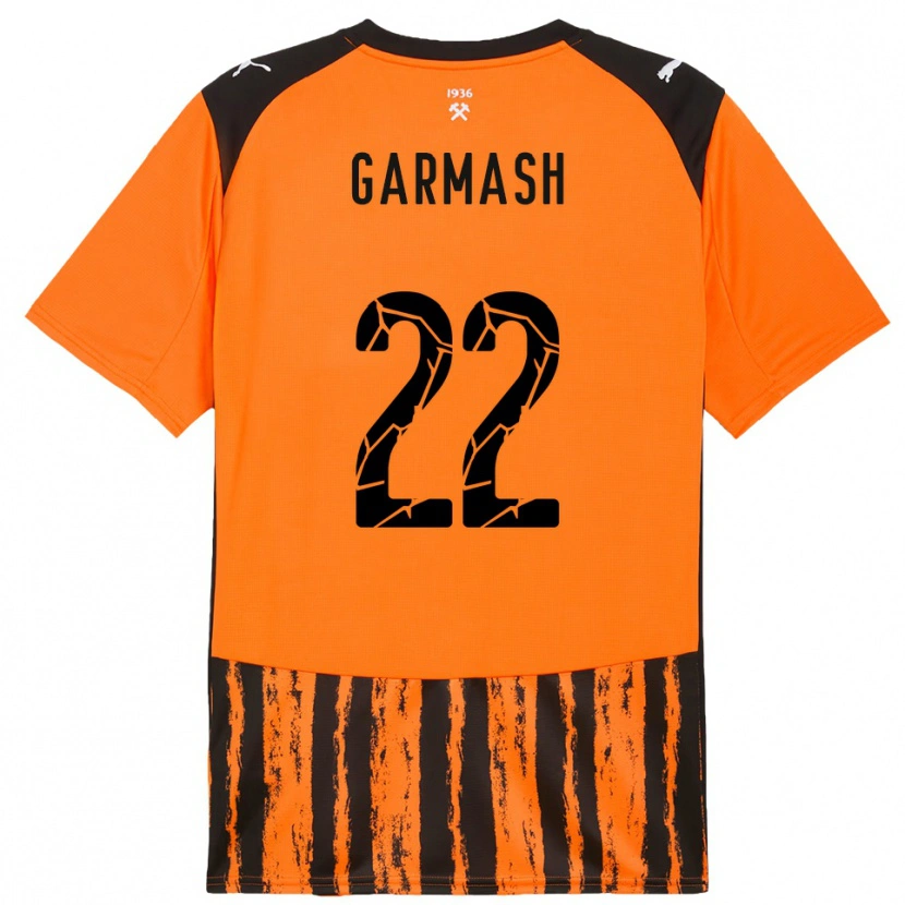 Danxen Heren Yevgeniy Garmash #22 Oranje Zwart Thuisshirt Thuistenue 2025/26 T-Shirt België