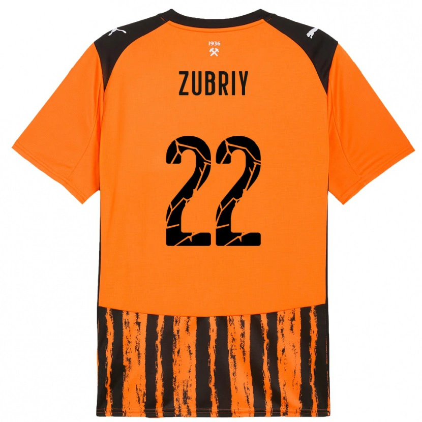 Danxen Heren Artem Zubriy #22 Oranje Zwart Thuisshirt Thuistenue 2025/26 T-Shirt België