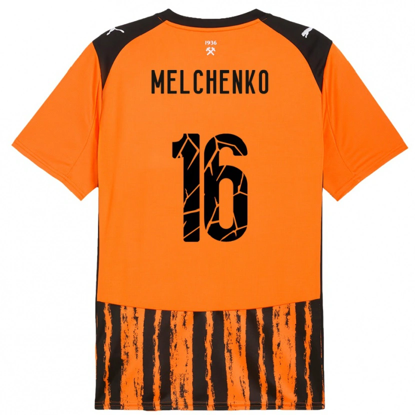 Danxen Heren Dmytro Melchenko #16 Oranje Zwart Thuisshirt Thuistenue 2025/26 T-Shirt België