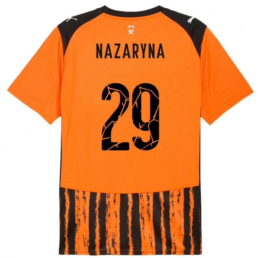 Danxen Heren Yegor Nazaryna #29 Oranje Zwart Thuisshirt Thuistenue 2025/26 T-Shirt België