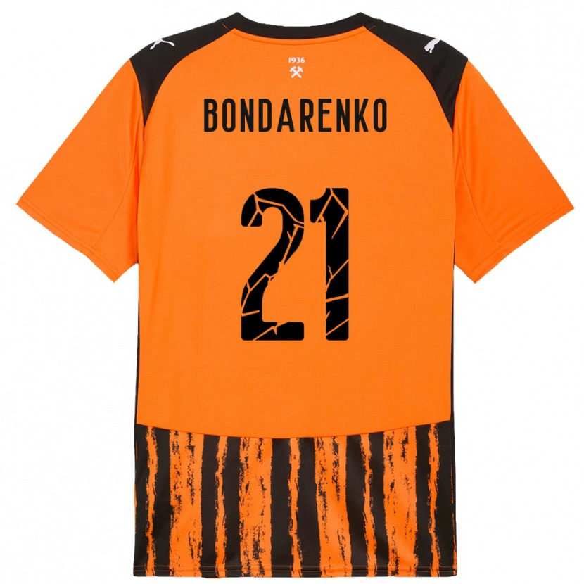 Danxen Heren Artem Bondarenko #21 Oranje Zwart Thuisshirt Thuistenue 2025/26 T-Shirt België