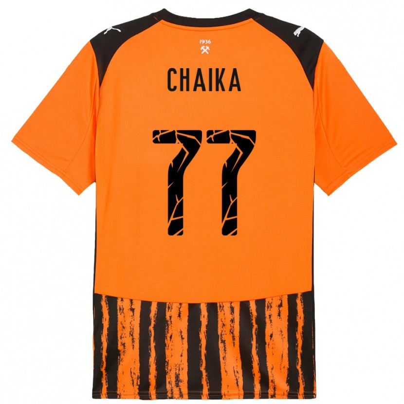 Danxen Heren Nadiia Chaika #77 Oranje Zwart Thuisshirt Thuistenue 2025/26 T-Shirt België