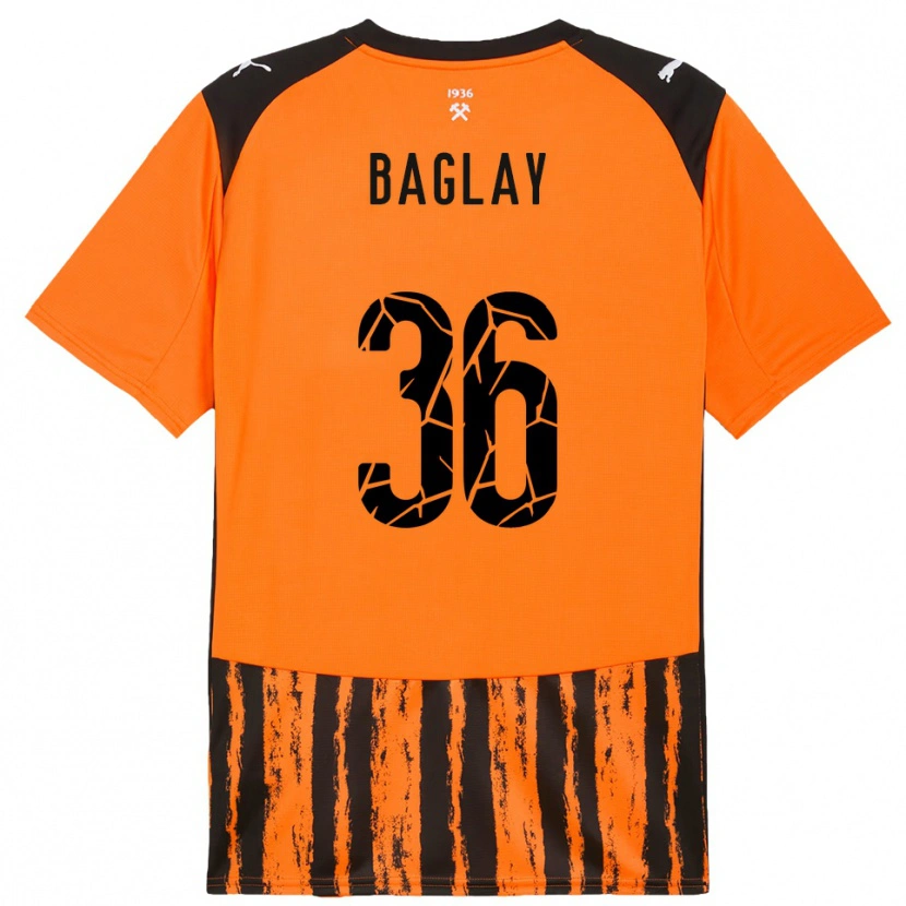Danxen Heren Rostyslav Baglay #36 Oranje Zwart Thuisshirt Thuistenue 2025/26 T-Shirt België