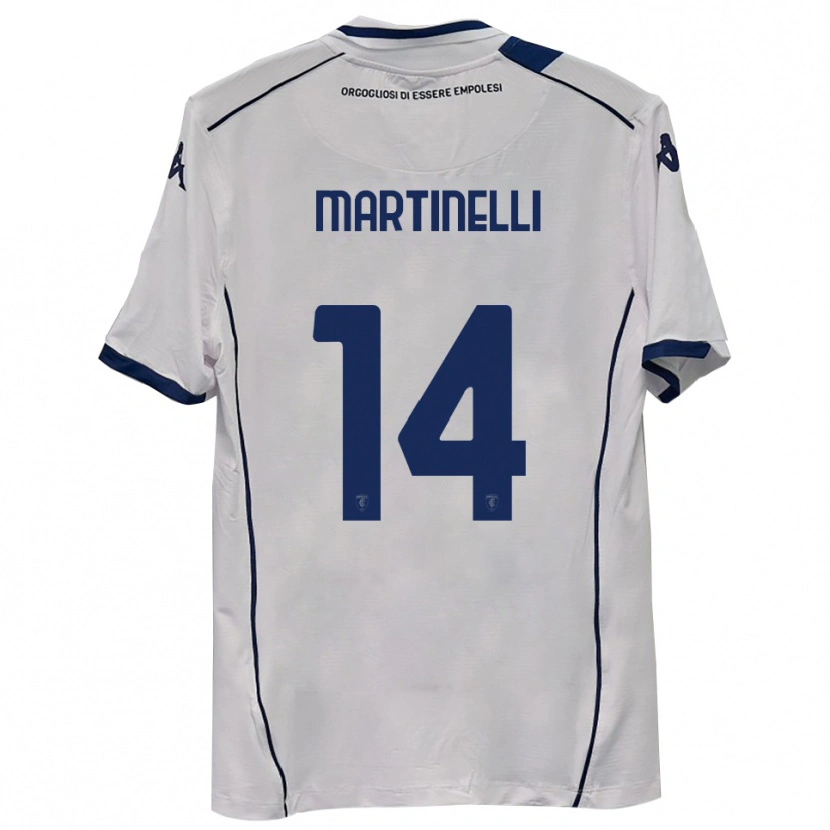 Danxen Heren Edoardo Martinelli #14 Donkerblauw Uitshirt Uittenue 2025/26 T-Shirt België