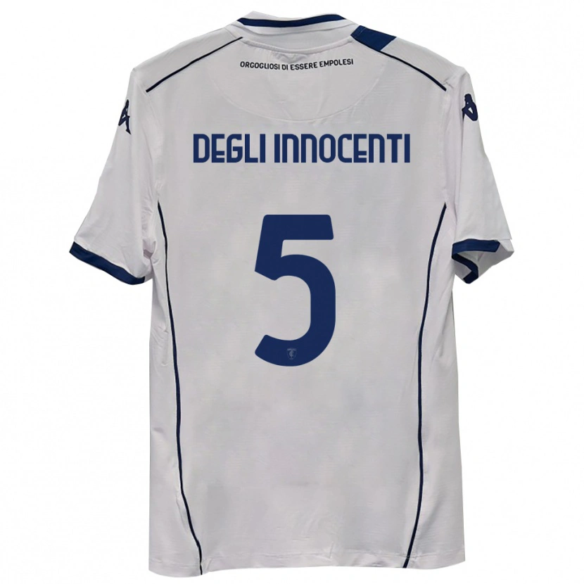 Danxen Heren Duccio Degli Innocenti #5 Donkerblauw Uitshirt Uittenue 2025/26 T-Shirt België