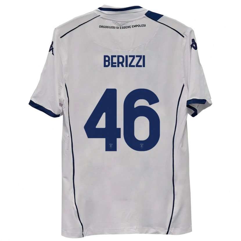 Danxen Heren Roberto Berizzi #46 Donkerblauw Uitshirt Uittenue 2025/26 T-Shirt België