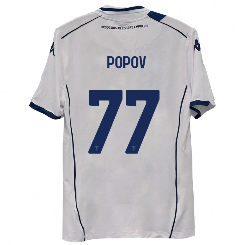Danxen Heren Bogdan Popov #77 Donkerblauw Uitshirt Uittenue 2025/26 T-Shirt België