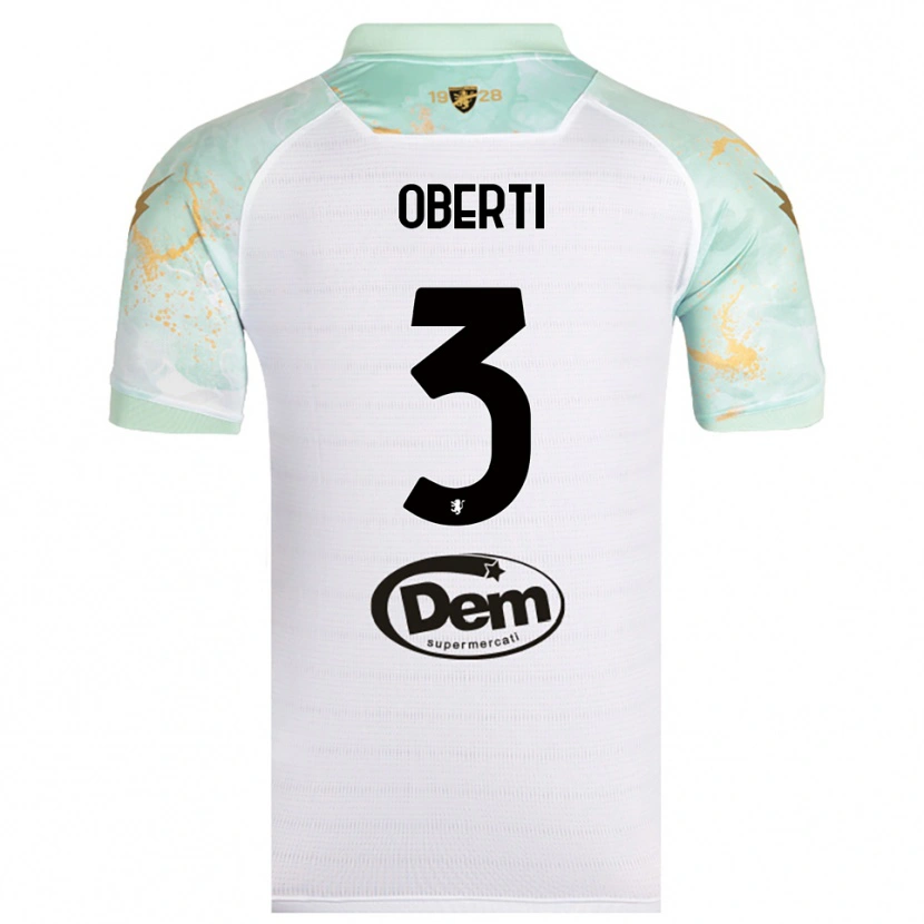 Danxen Heren Matteo Oberti #3 Wit Zwart Uitshirt Uittenue 2025/26 T-Shirt België