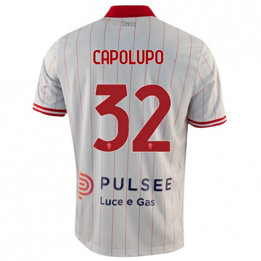 Danxen Heren Samuele Capolupo #32 Wit Rood Blauw Uitshirt Uittenue 2025/26 T-Shirt België