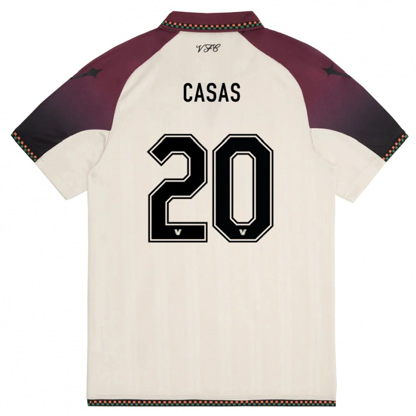 Danxen Heren Antonio Casas #20 Crème Bourgondië Uitshirt Uittenue 2025/26 T-Shirt België