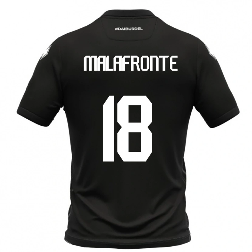 Danxen Heren Giovanni Malafronte #18 Zwart Wit Uitshirt Uittenue 2025/26 T-Shirt België