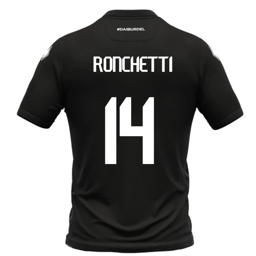 Danxen Heren Filippo Ronchetti #14 Zwart Wit Uitshirt Uittenue 2025/26 T-Shirt België