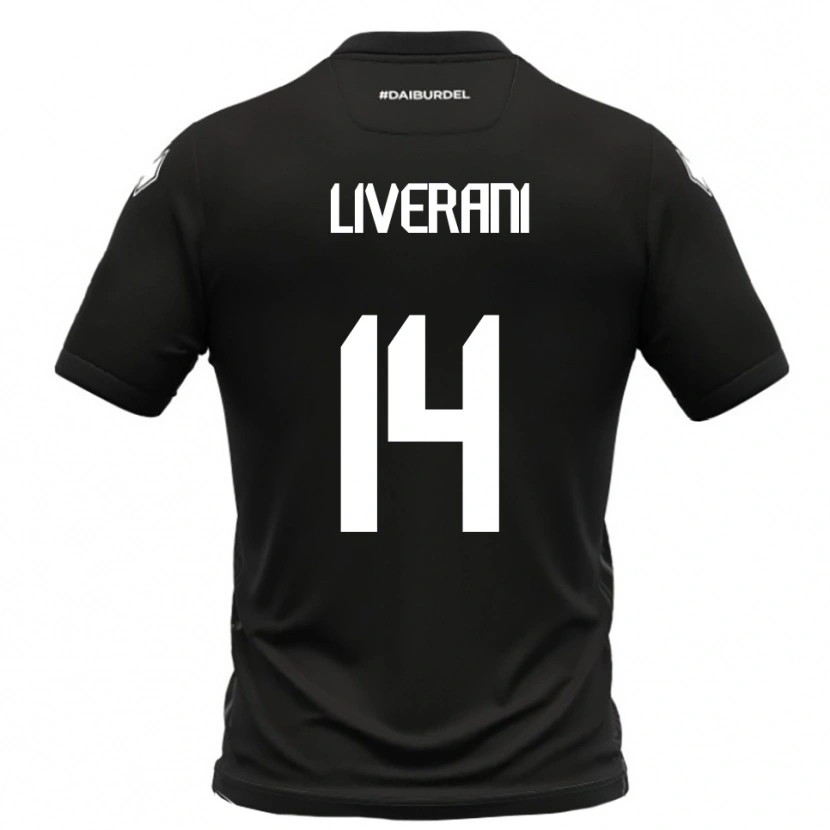 Danxen Heren Vittorio Liverani #14 Zwart Wit Uitshirt Uittenue 2025/26 T-Shirt België