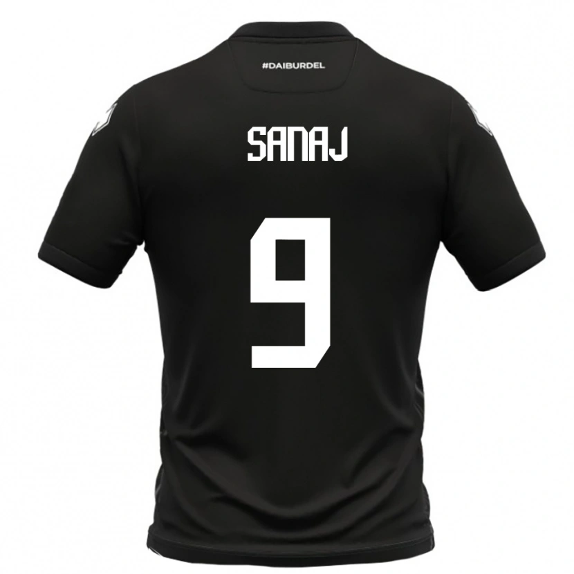 Danxen Heren Daniel Sanaj #9 Zwart Wit Uitshirt Uittenue 2025/26 T-Shirt België