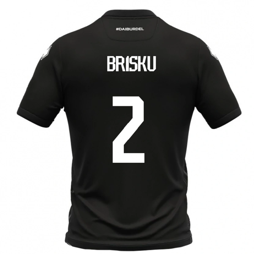 Danxen Heren Elia Brisku #2 Zwart Wit Uitshirt Uittenue 2025/26 T-Shirt België