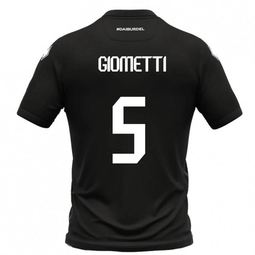Danxen Heren Edoardo Giometti #5 Zwart Wit Uitshirt Uittenue 2025/26 T-Shirt België