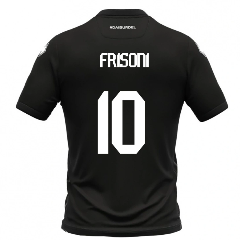 Danxen Heren Riccardo Frisoni #10 Zwart Wit Uitshirt Uittenue 2025/26 T-Shirt België