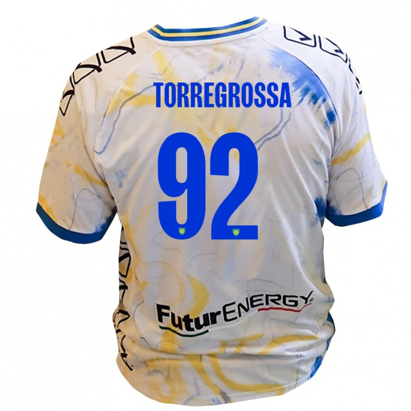Danxen Heren Ernesto Torregrossa #92 Wit Geel Blauw Uitshirt Uittenue 2025/26 T-Shirt België