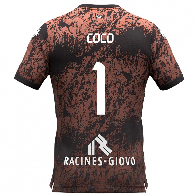 Danxen Heren Lorenzo Coco #1 Bruin Zwart Uitshirt Uittenue 2025/26 T-Shirt België