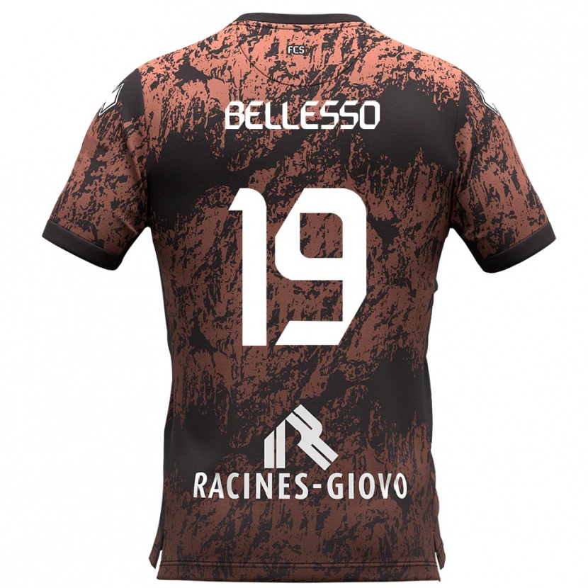 Danxen Heren Daniele Bellesso #19 Bruin Zwart Uitshirt Uittenue 2025/26 T-Shirt België