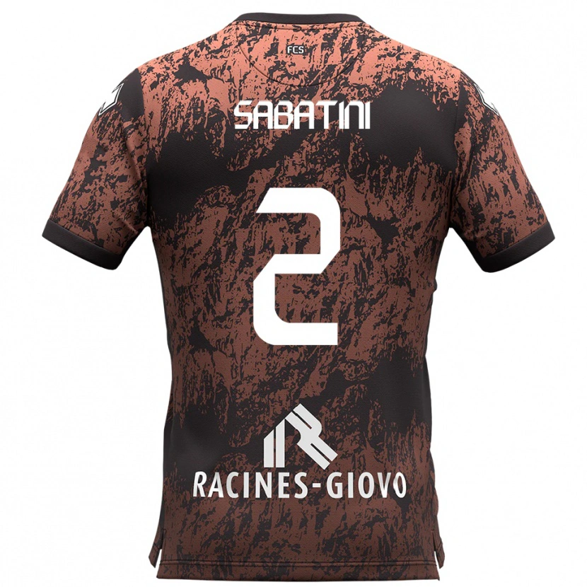 Danxen Heren Carlo Sabatini #2 Bruin Zwart Uitshirt Uittenue 2025/26 T-Shirt België