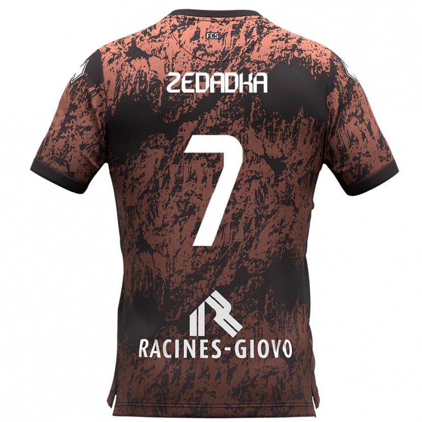 Danxen Heren Karim Zedadka #7 Bruin Zwart Uitshirt Uittenue 2025/26 T-Shirt België