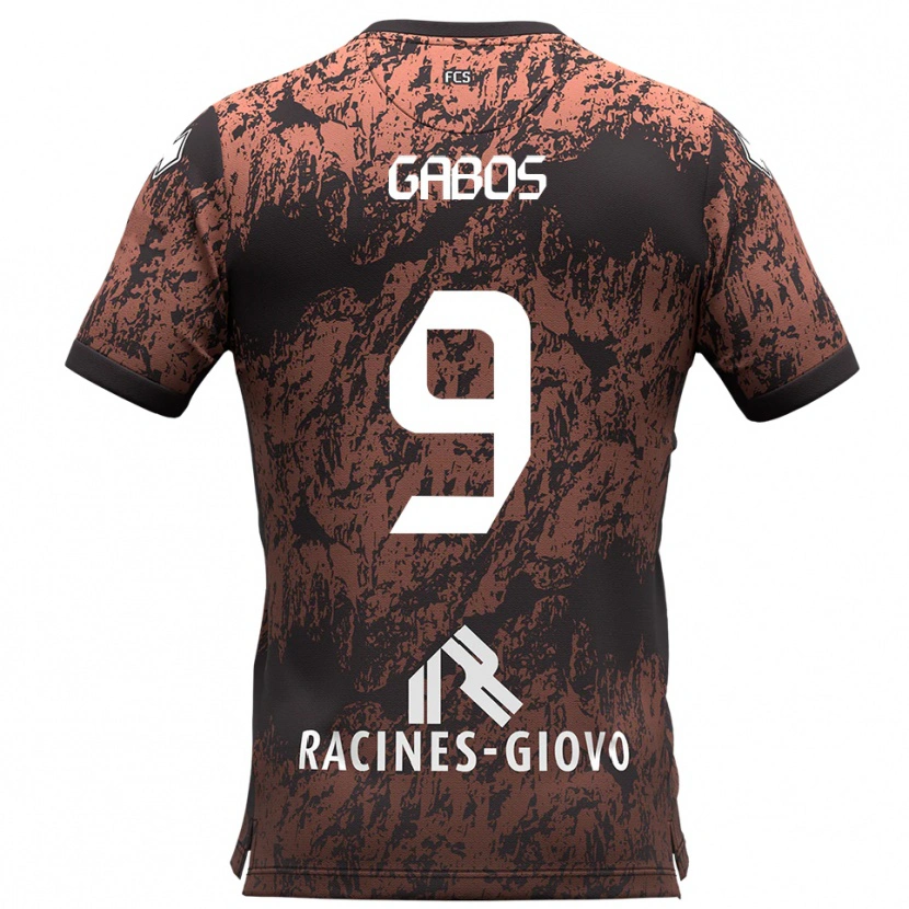Danxen Heren Ricky Gabos #9 Bruin Zwart Uitshirt Uittenue 2025/26 T-Shirt België