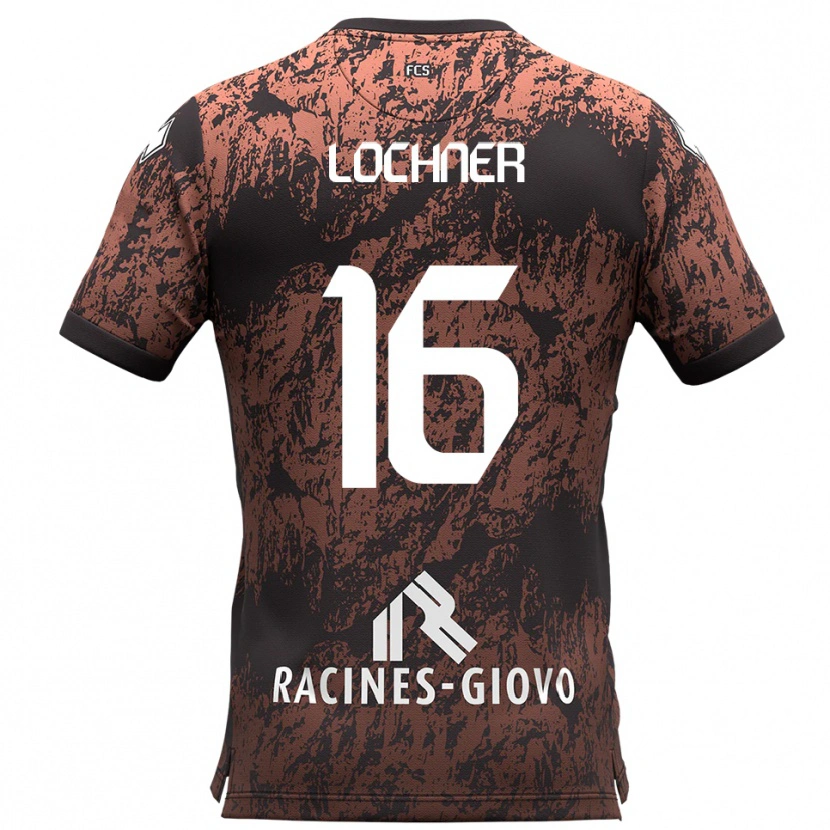 Danxen Heren Filippo Lochner #16 Bruin Zwart Uitshirt Uittenue 2025/26 T-Shirt België
