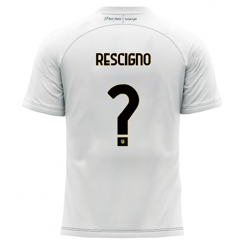 Danxen Heren Carlo Rescigno #0 Wit Geel Uitshirt Uittenue 2025/26 T-Shirt België