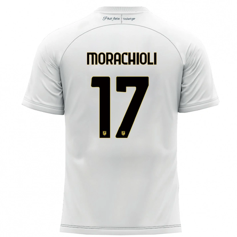 Danxen Heren Gregorio Morachioli #17 Wit Geel Uitshirt Uittenue 2025/26 T-Shirt België
