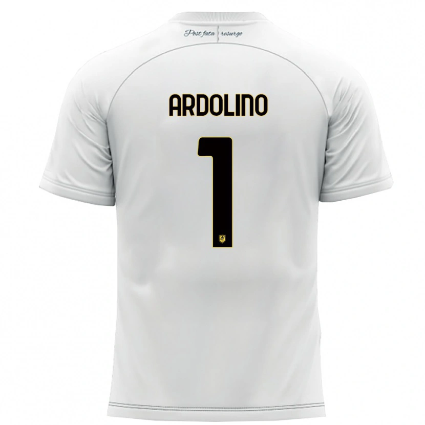 Danxen Heren Antonio Ardolino #1 Wit Geel Uitshirt Uittenue 2025/26 T-Shirt België