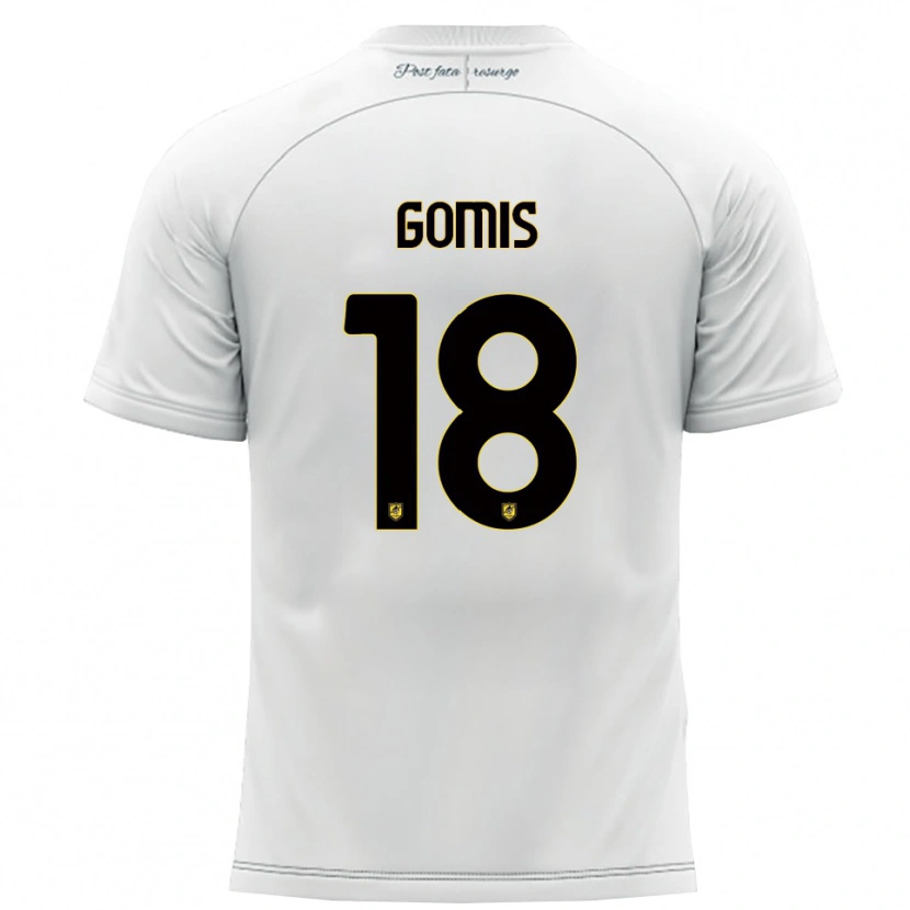 Danxen Heren Francis Gomis #18 Wit Geel Uitshirt Uittenue 2025/26 T-Shirt België