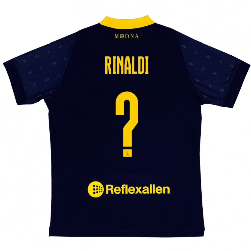Danxen Heren Joshua Rinaldi #0 Donkerblauw Geel Uitshirt Uittenue 2025/26 T-Shirt België