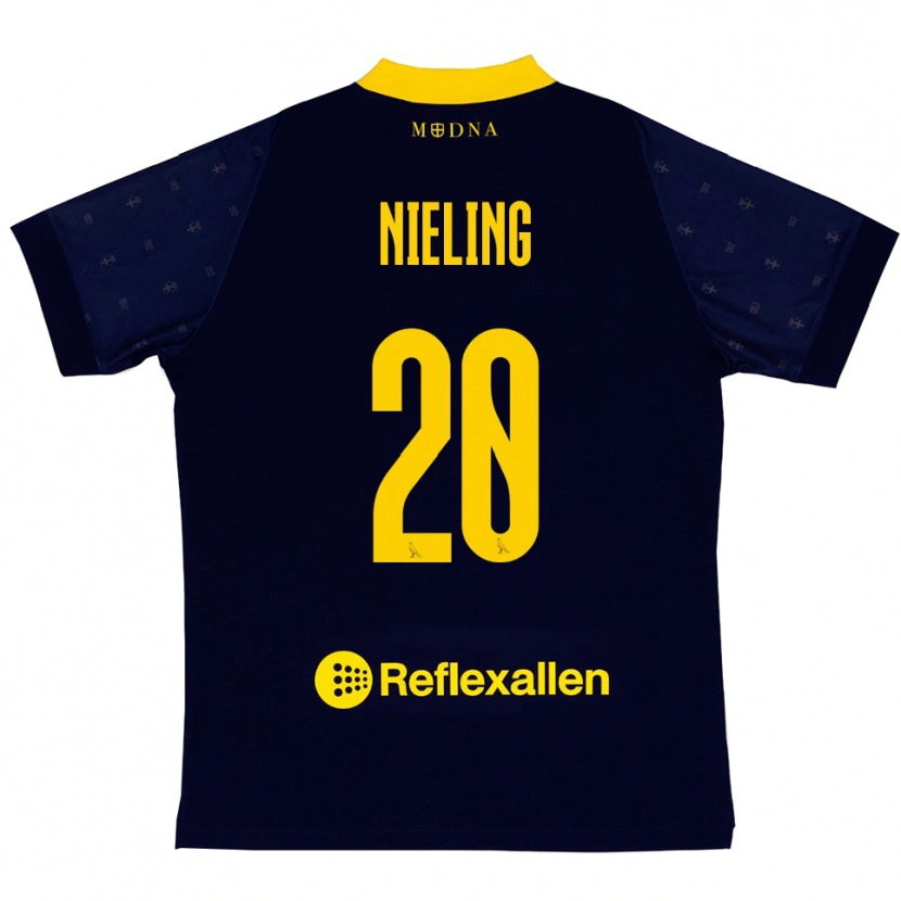 Danxen Heren Bryant Nieling #20 Donkerblauw Geel Uitshirt Uittenue 2025/26 T-Shirt België