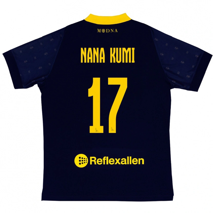 Danxen Heren Ronald Nana Kumi #17 Donkerblauw Geel Uitshirt Uittenue 2025/26 T-Shirt België