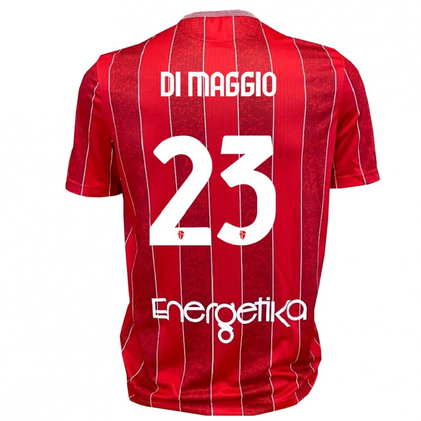 Danxen Heren Luca Di Maggio #23 Rood Wit Uitshirt Uittenue 2025/26 T-Shirt België